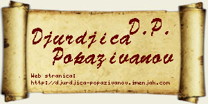 Đurđica Popaživanov vizit kartica